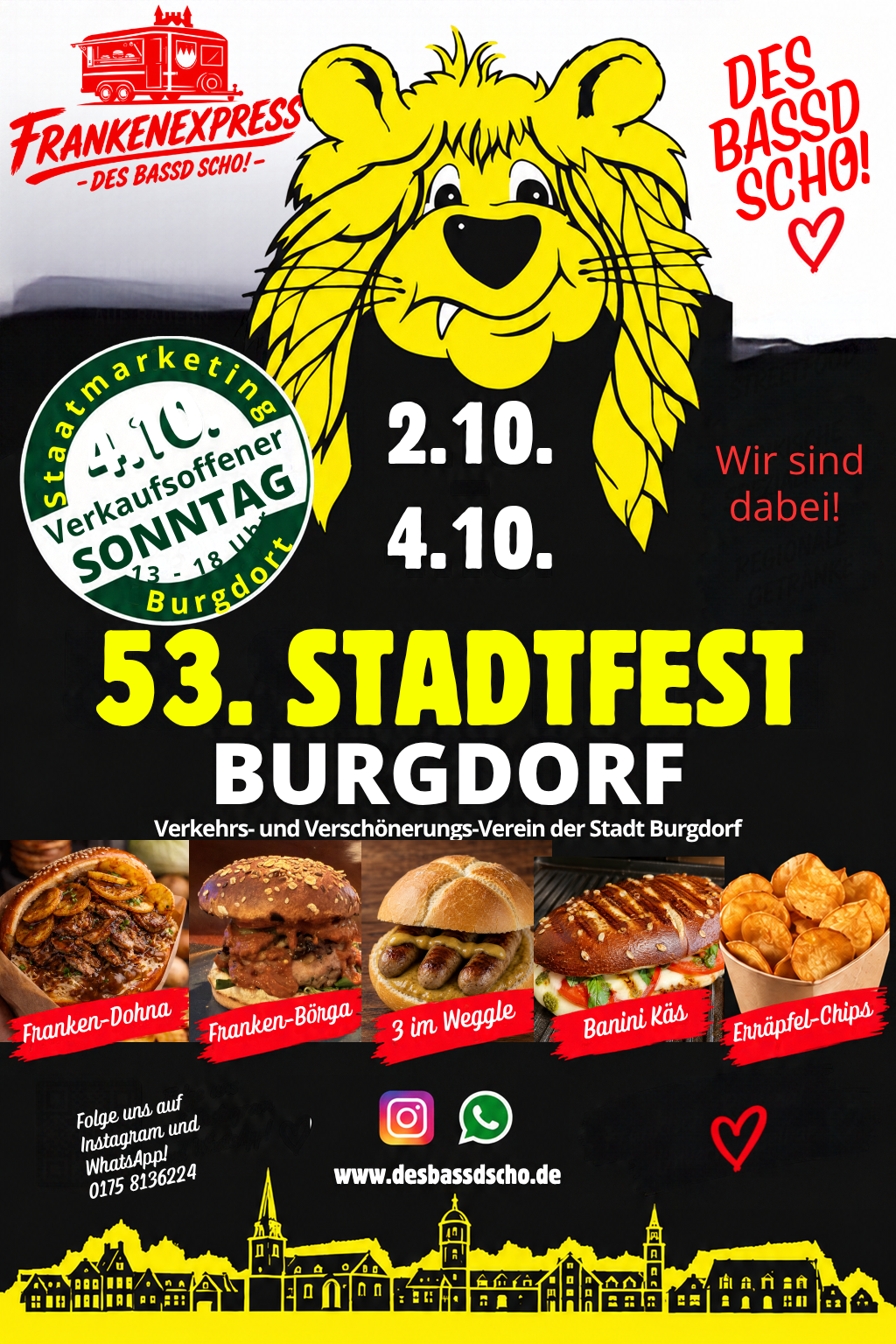 Nächstes Fest: Vormerken! 2.-4.10.26 Burgdorf